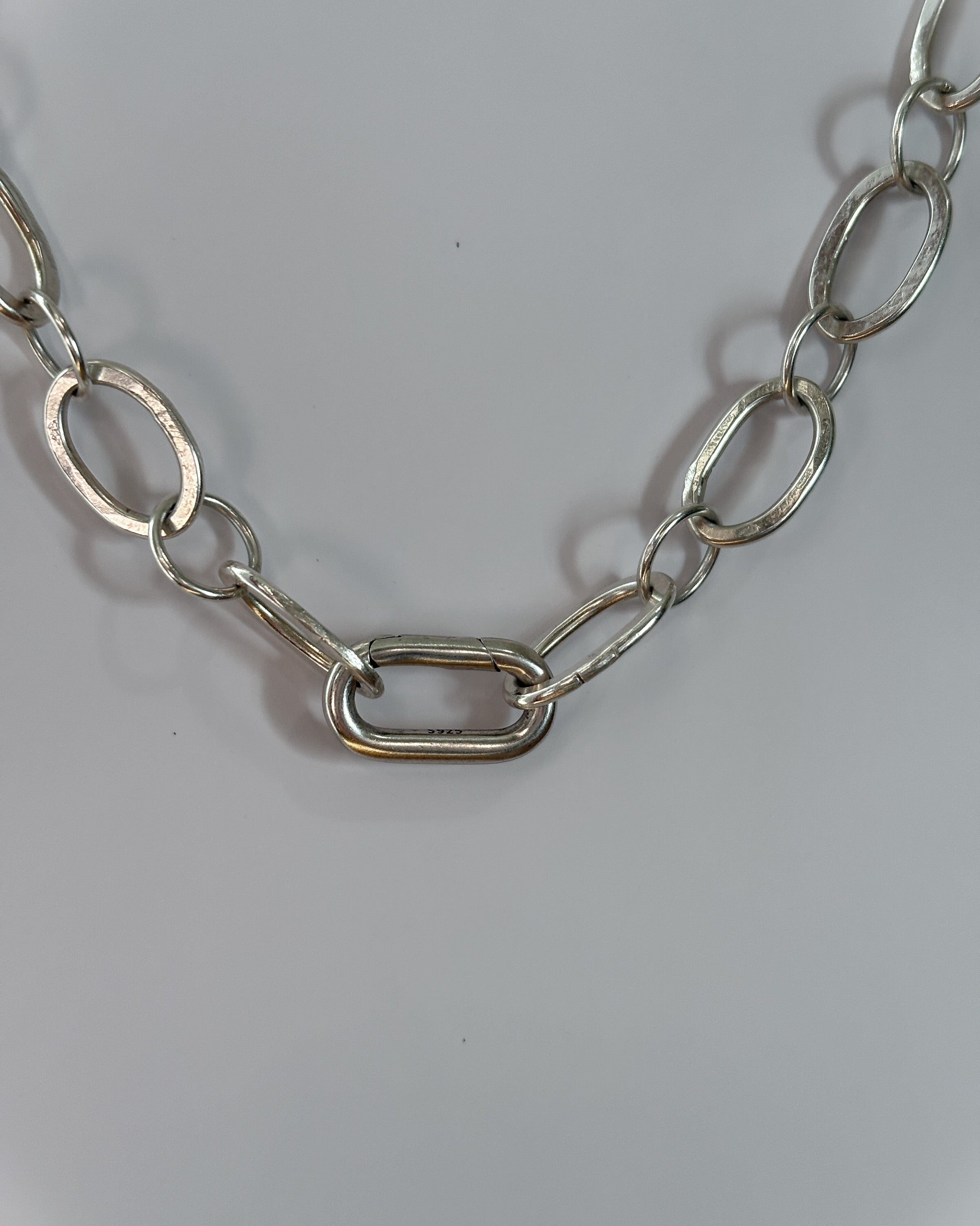 Sterling Silver Chain Necklace with Push Clasp | 16.5”