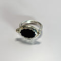 Black Onyx Sterling Silver Ring — Size 7.75