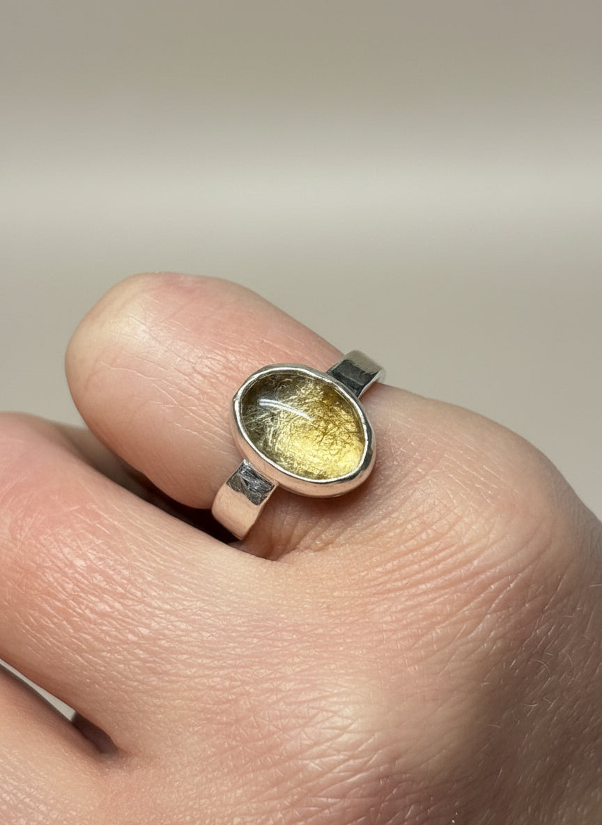 Small Citrine Ring