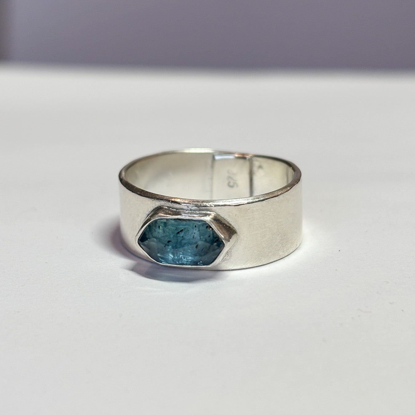 Blue Kyanite Sterling Silver Ring