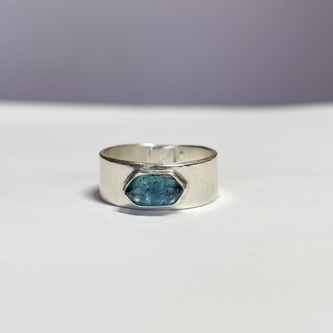 Blue Kyanite Sterling Silver Ring