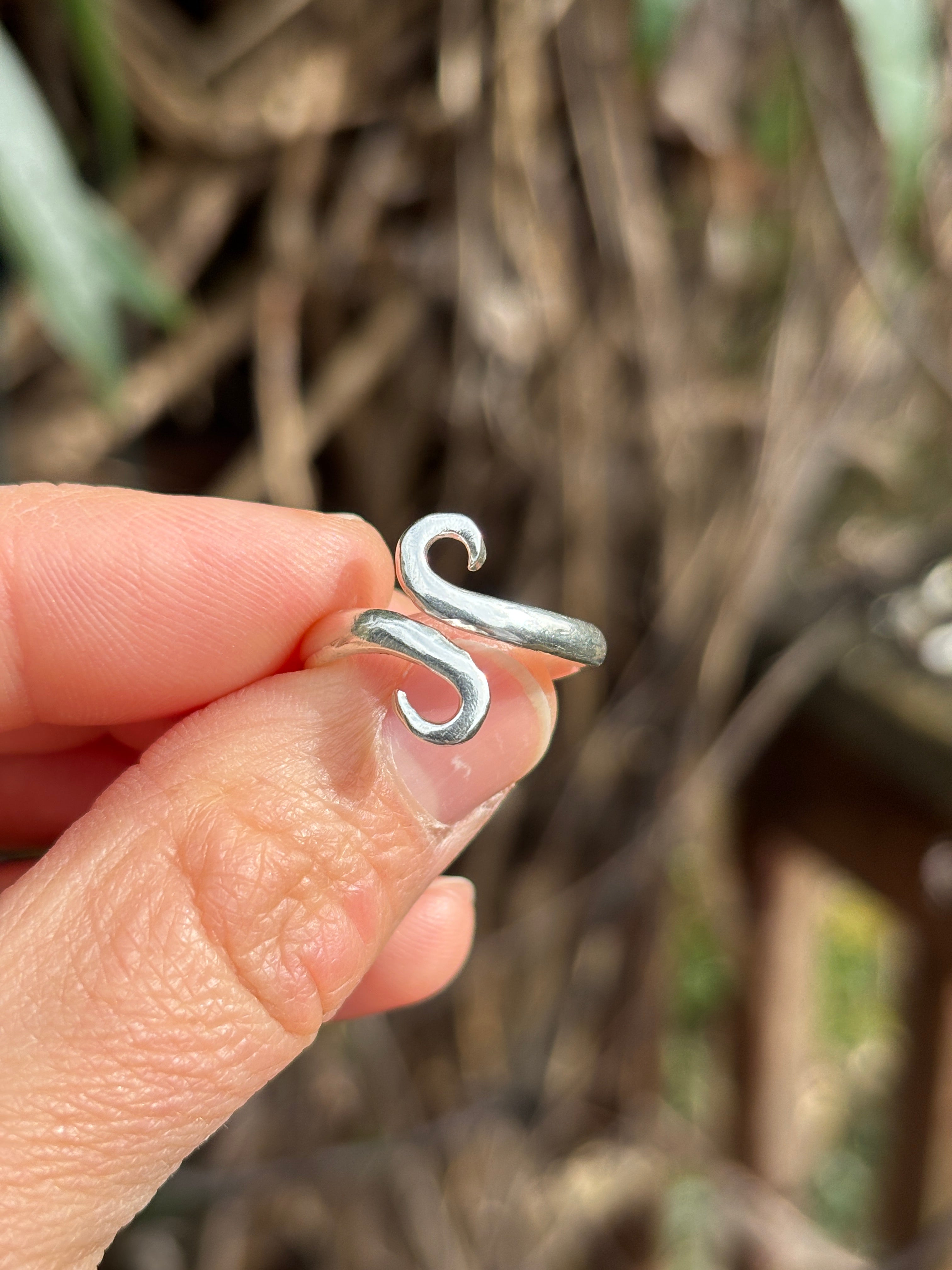Sterling Silver Wave Ring