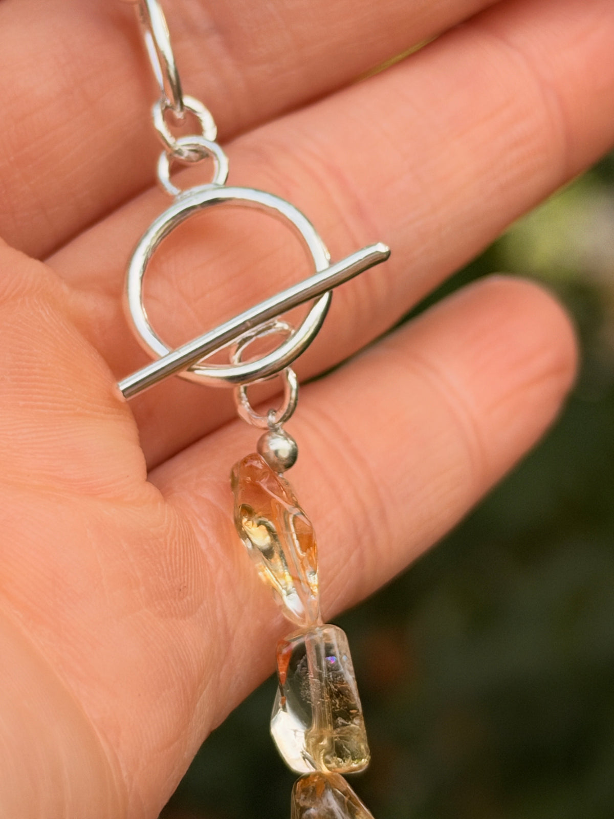 Citrine & Sterling Silver Necklace