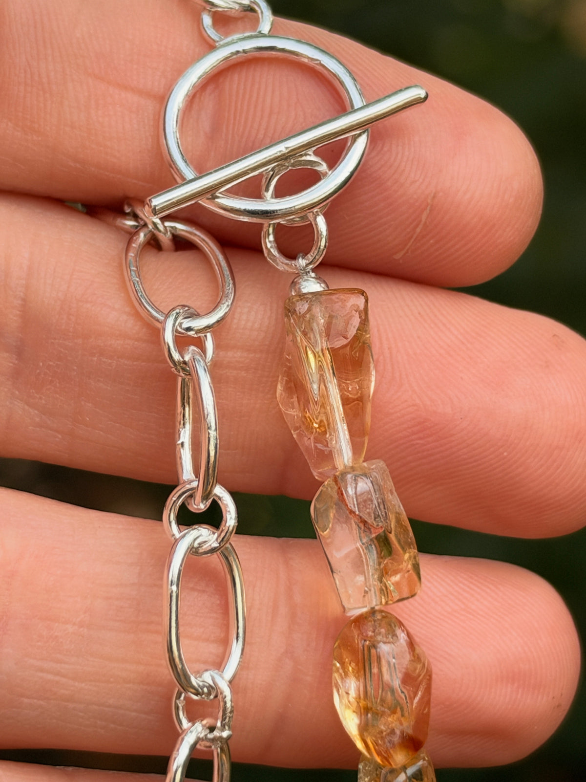 Citrine & Sterling Silver Necklace