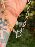 Citrine & Sterling Silver Necklace